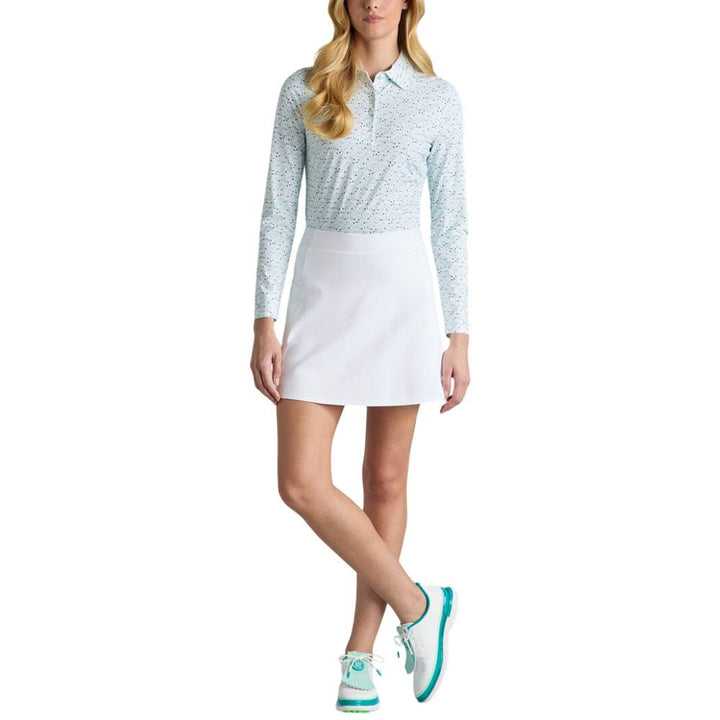 Gfore Aye Poppy Silky Tech Nylon Longsleeve Golf Polo Siren - SP25 Women