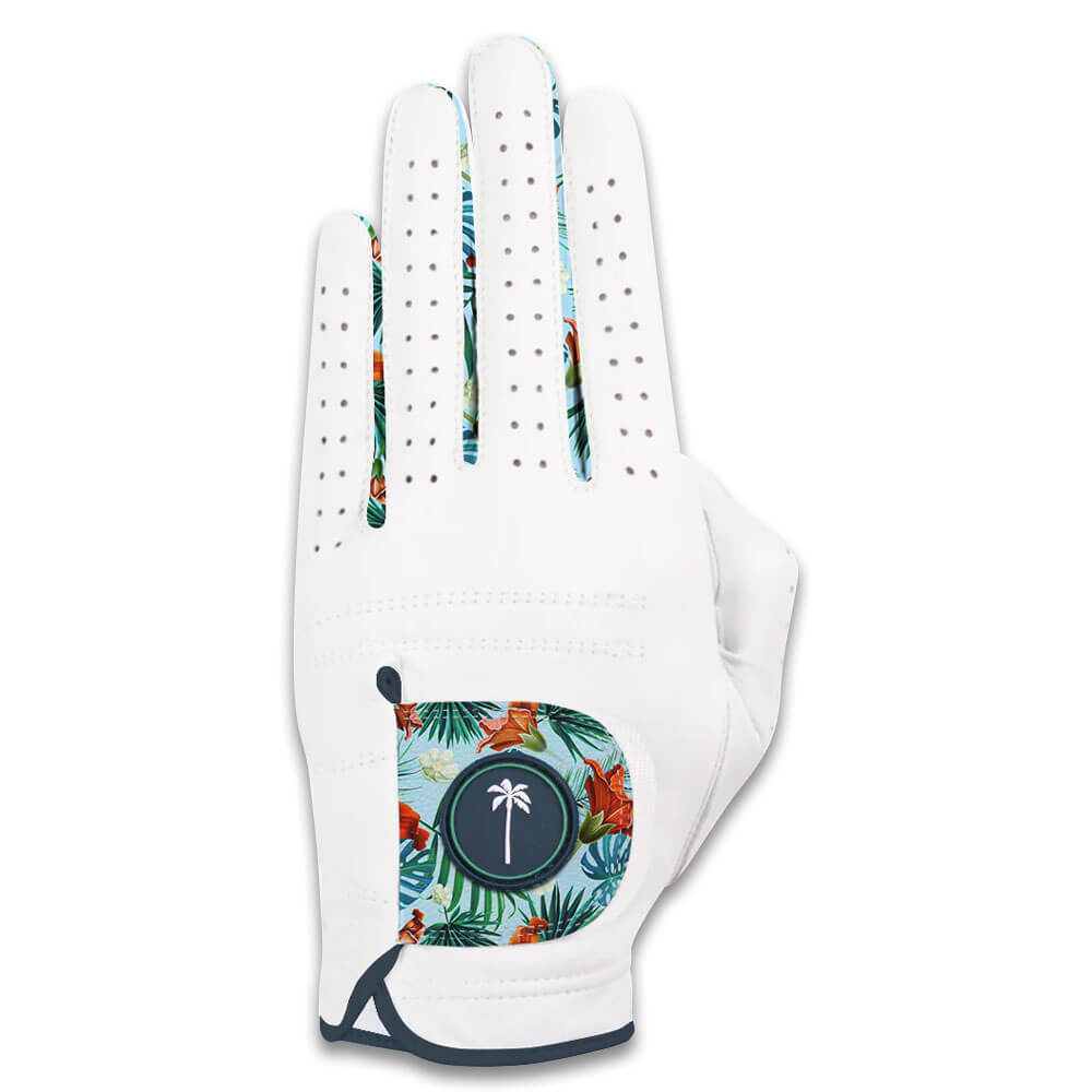 Palm Golf Barrels and Birdies Golf Glove White - SS24 Women