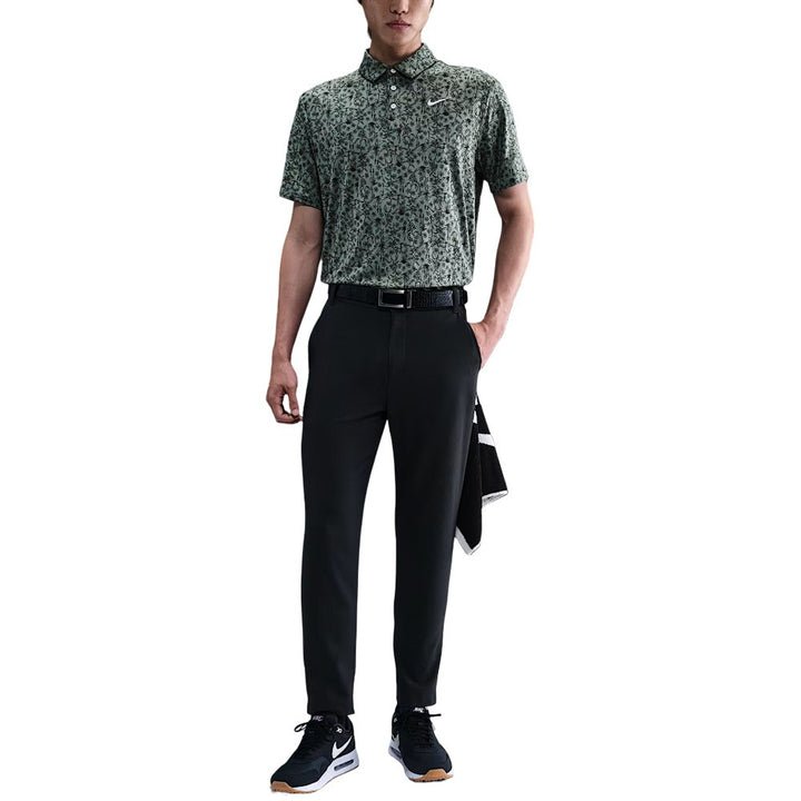 Nike Dri-FIT Tour Poa Print Golf Polo Clay Green/Pale Ivory - FA25 Men