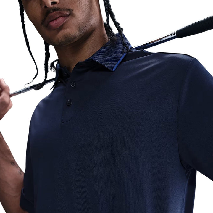 Nike Dri-FIT Tour Ribbed Collar Golf Polo Midnight Navy/Astronomy Blue/White - SU25 Men