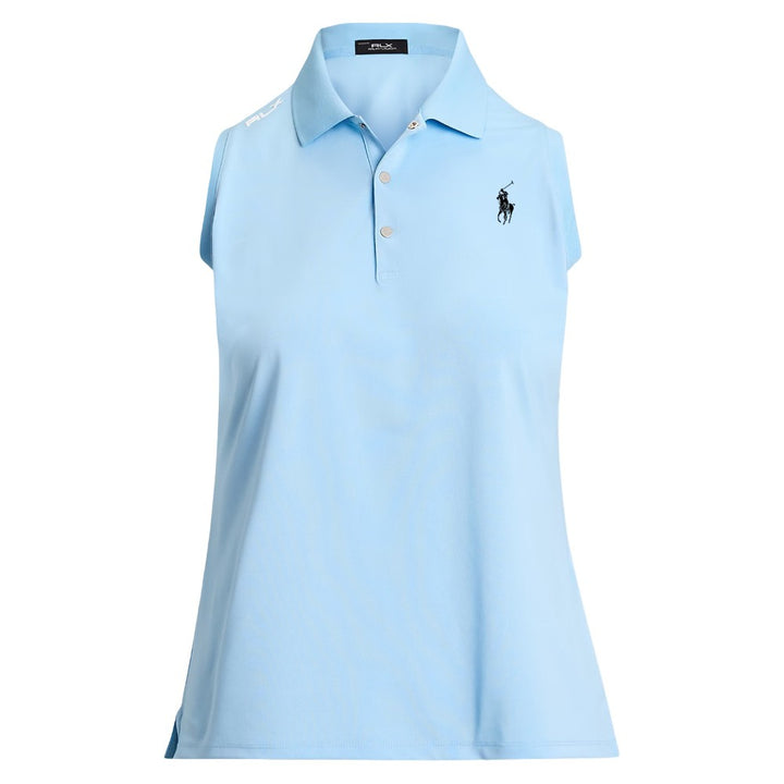 Ralph Lauren Classic Fit Sleeveless Air Tech Pique Tournament Golf Polo Pool Blue - SP25 Women