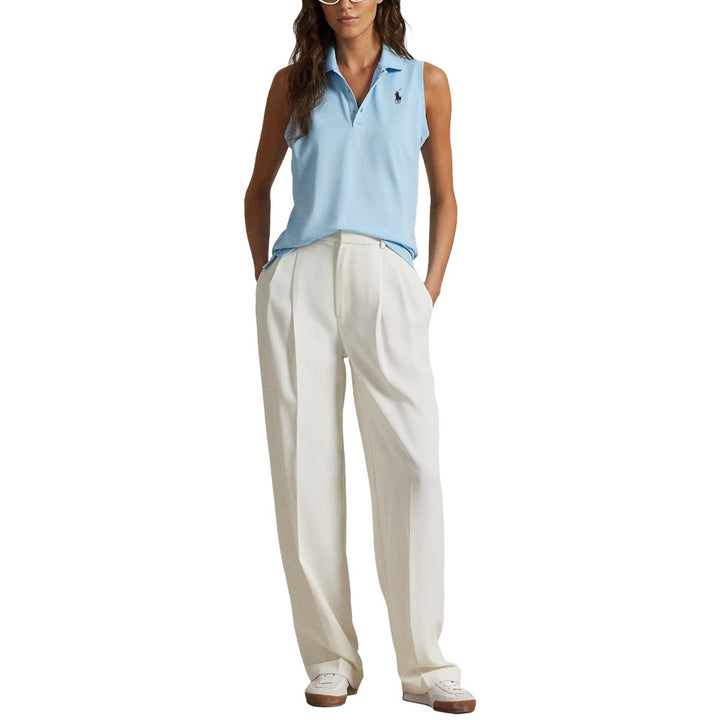 Ralph Lauren Classic Fit Sleeveless Air Tech Pique Tournament Golf Polo Pool Blue - SP25 Women