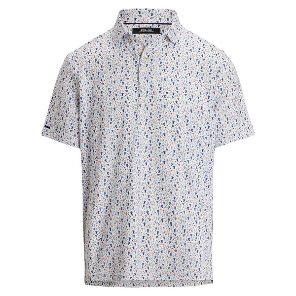 Ralph Lauren Classic Fit Shortsleeve Lightweight Airflow Performance Golf Polo Refined Navy Mixology Print - SP25 Men