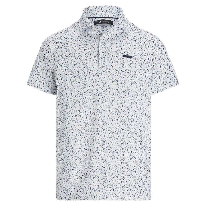 Ralph Lauren Tailored Fit Shortsleeve Lightweight Airflow Performance Golf Polo Mixology Tee Time Refined Navy - SP25 Men