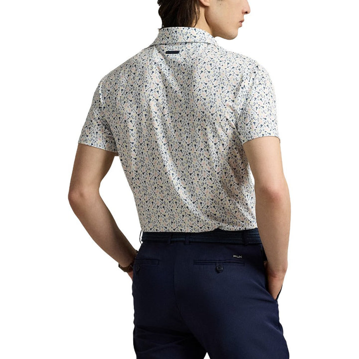 Ralph Lauren Tailored Fit Shortsleeve Lightweight Airflow Performance Golf Polo Mixology Tee Time Refined Navy - SP25 Men