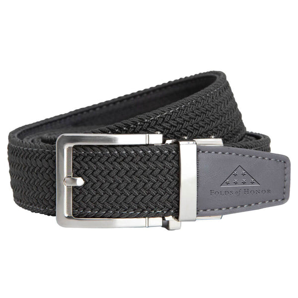 Nexbelt FoH Braided Stamped Tip Ratchet Golf Belt Grey - 25 Men
