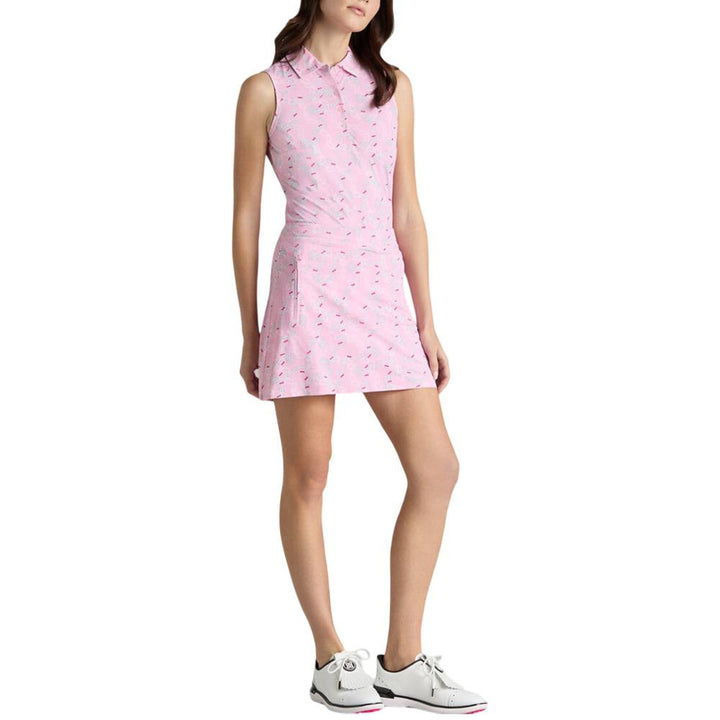 Gfore Carabiner Silky Tech Nylon Sleeveless Golf Polo Lilac - SP25 Women