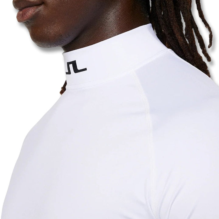 J.Lindeberg Aello Soft Compression Golf Baselayer White - SS25 Men