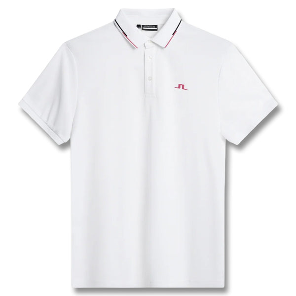 J.Lindeberg Ben Golf Polo White - SH25 Men