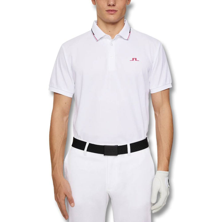 J.Lindeberg Ben Golf Polo White - SH25 Men
