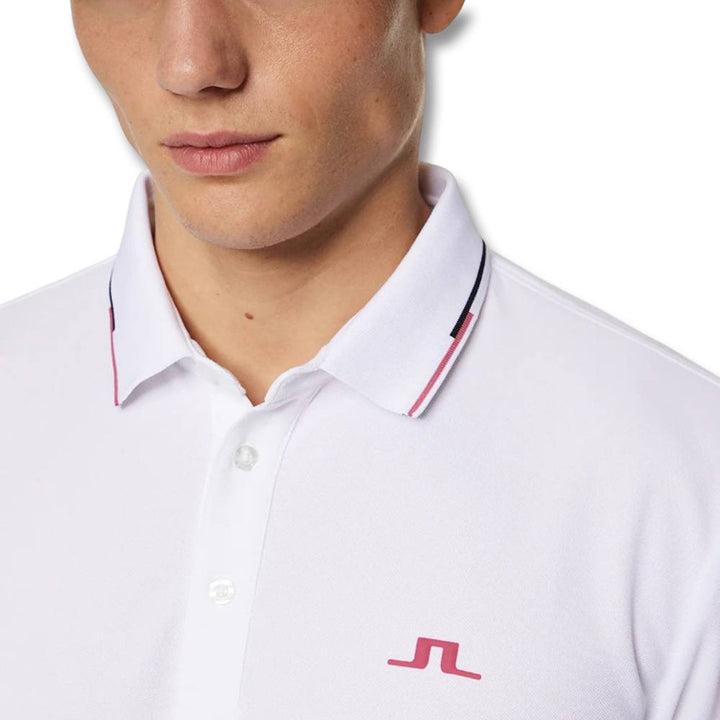 J.Lindeberg Ben Golf Polo White - SH25 Men