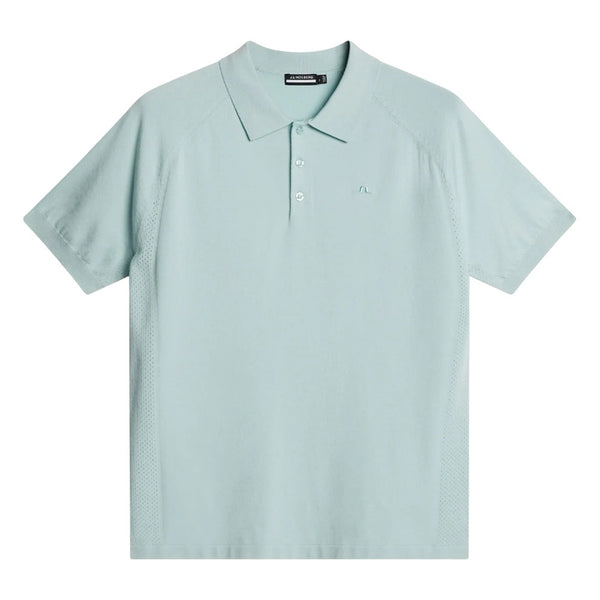 J.Lindeberg Martines Knitted Golf Polo Winter Sky - SH25 Men