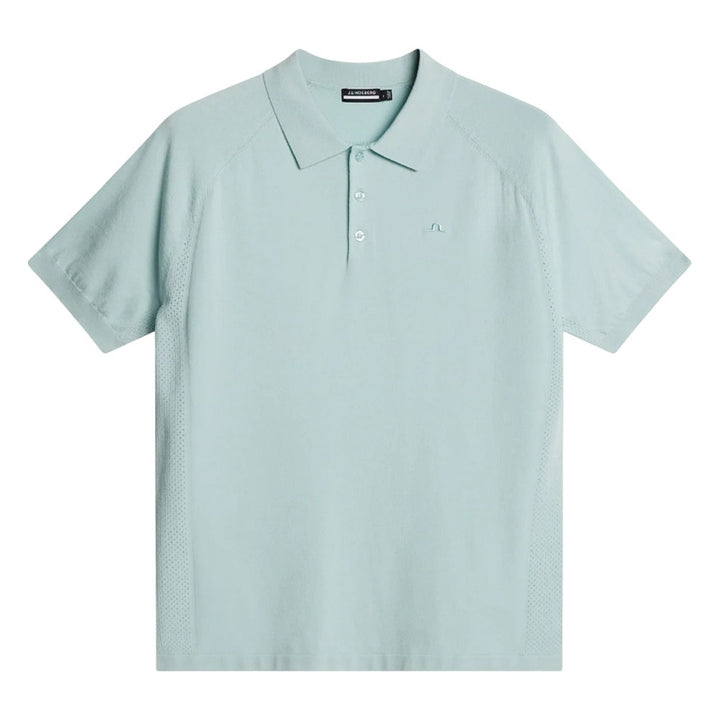J.Lindeberg Martines Knitted Golf Polo Winter Sky - SH25 Men