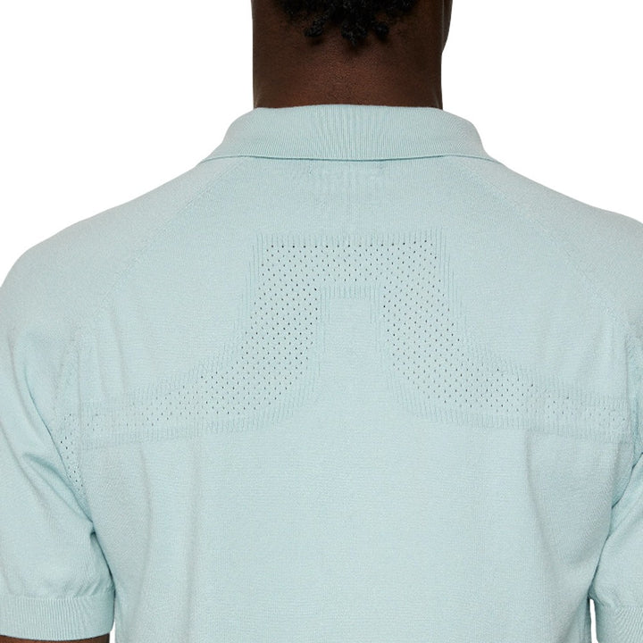 J.Lindeberg Martines Knitted Golf Polo Winter Sky - SH25 Men