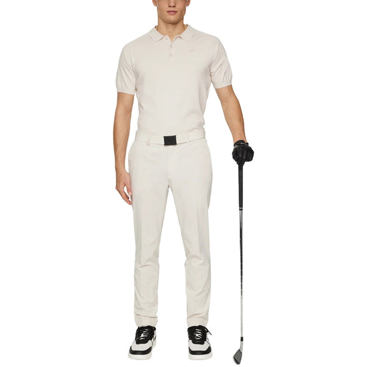 J.Lindeberg Martines Knitted Golf Polo Moonbeam - SH25 Men