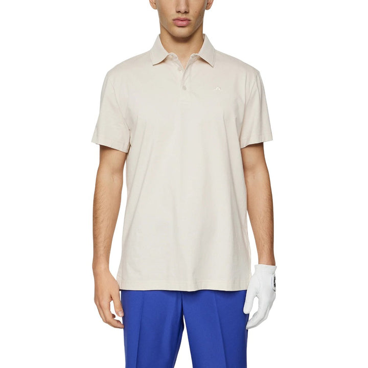 J.Lindeberg Bridger Golf Polo Moonbeam - SS25 Men