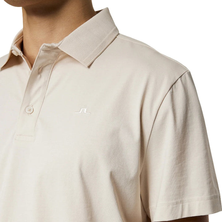 J.Lindeberg Bridger Golf Polo Moonbeam - SS25 Men