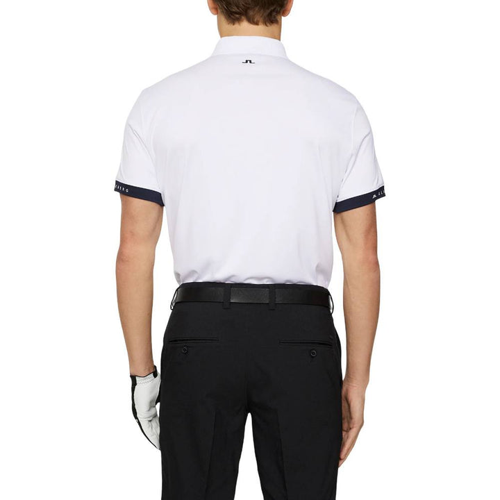 J.Lindeberg Guy Golf Polo White - SS25 Men