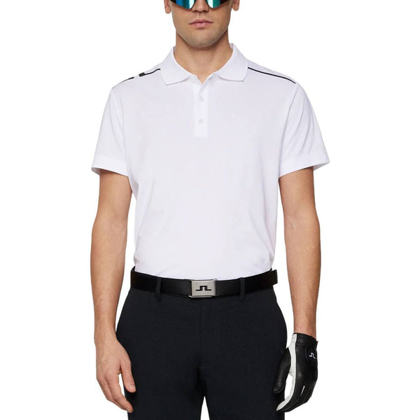 J.Lindeberg Lionel Golf Polo White - SS25 Men