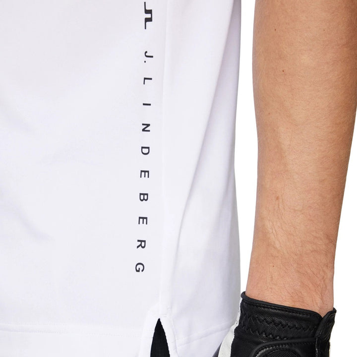 J.Lindeberg Lionel Golf Polo White - SS25 Men