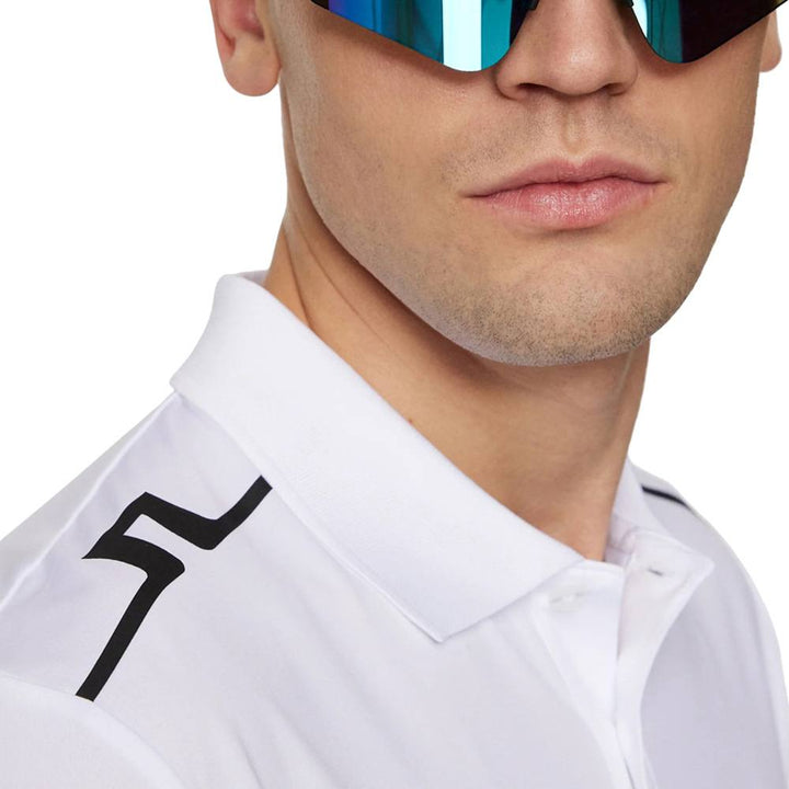 J.Lindeberg Lionel Golf Polo White - SS25 Men