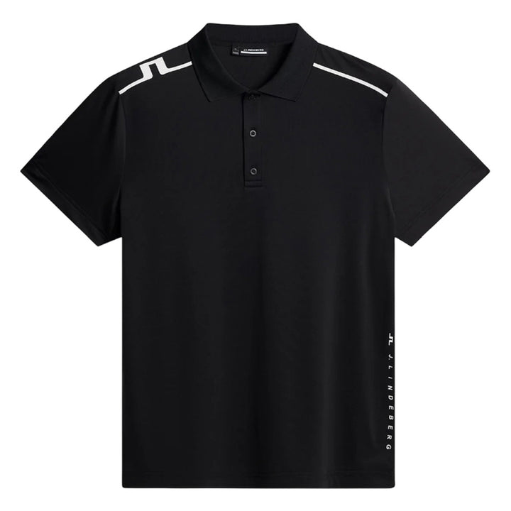 J.Lindeberg Lionel Golf Polo Black - SS25 Men