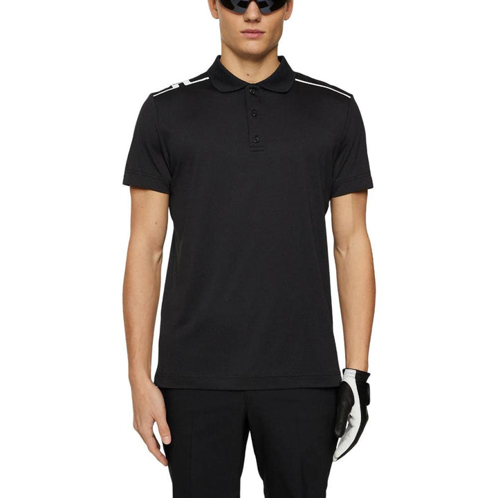 J.Lindeberg Lionel Golf Polo Black - SS25 Men