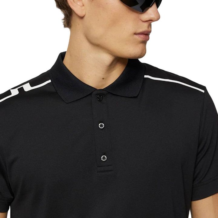 J.Lindeberg Lionel Golf Polo Black - SS25 Men