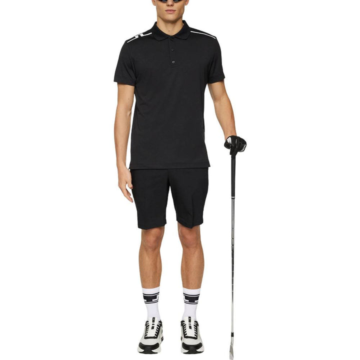 J.Lindeberg Lionel Golf Polo Black - SS25 Men