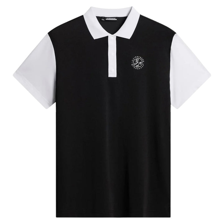 J.Lindeberg Club House Loose Fit Golf Polo Black - SS25 Men
