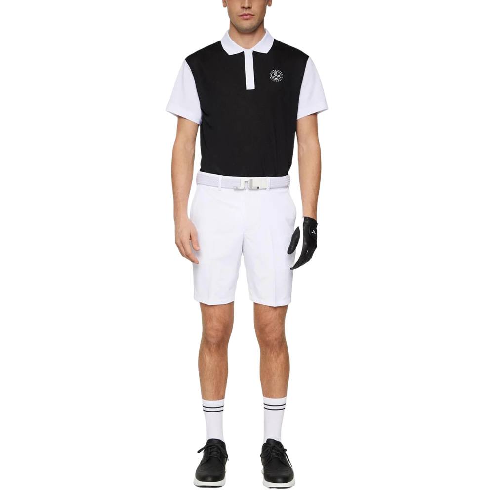 J.Lindeberg Club House Loose Fit Golf Polo Black - SS25 Men – Golfio