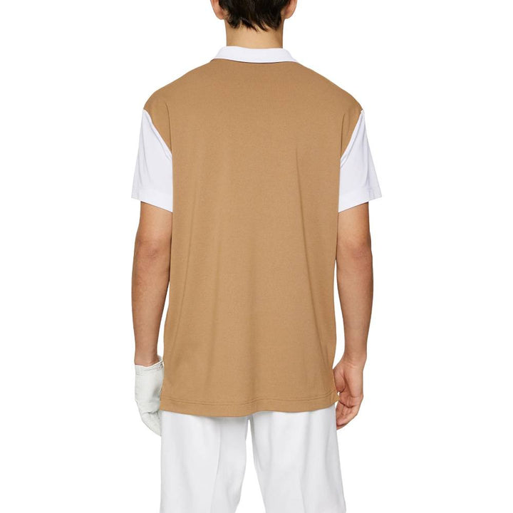 J.Lindeberg Club House Loose Fit Golf Polo Tiger Eye - SS25 Men