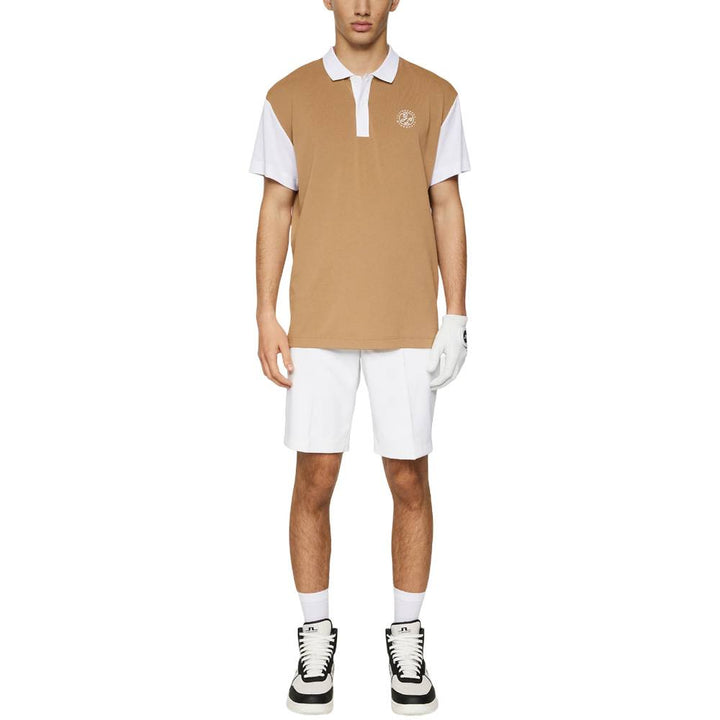J.Lindeberg Club House Loose Fit Golf Polo Tiger Eye - SS25 Men
