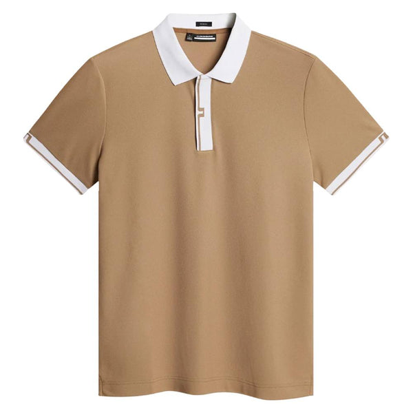 J.Lindeberg Bay Slim Fit Golf Polo Tigers Eye - SS25 Men