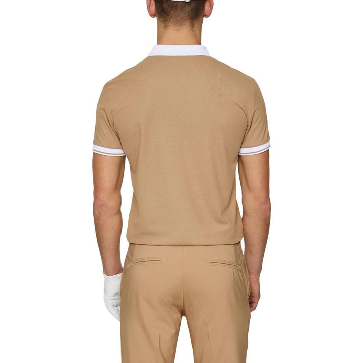 J.Lindeberg Bay Slim Fit Golf Polo Tigers Eye - SS25 Men