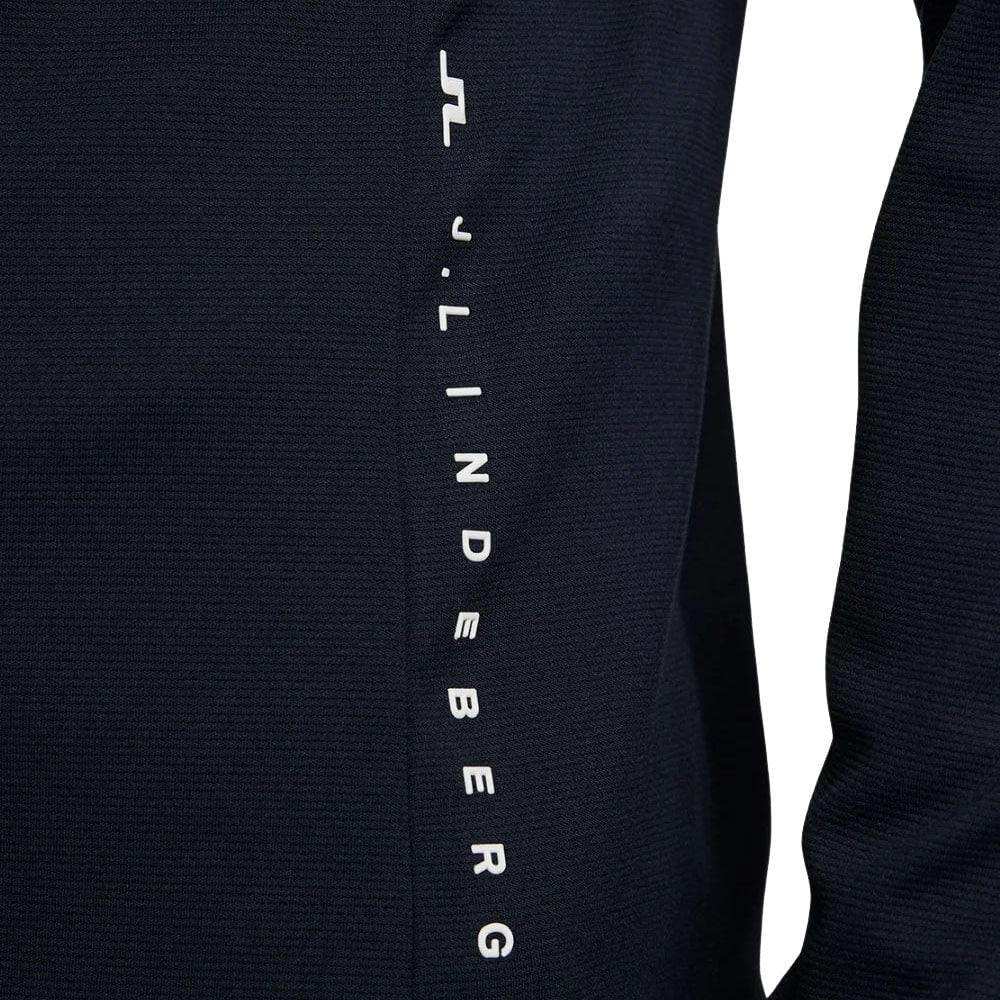 J.Lindeberg Leon Quarter Zip Mid Layer Golf Pullover JL Navy