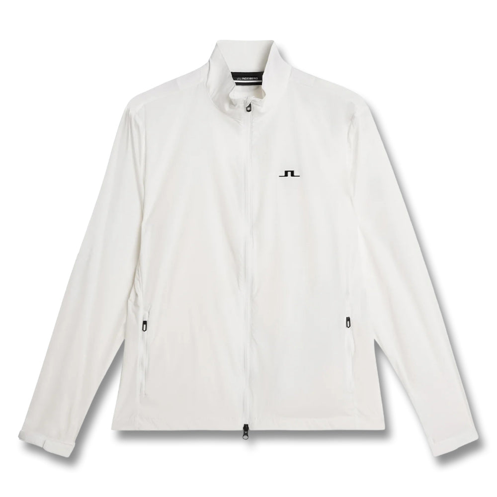 J.Lindeberg Ash Light Packable Golf Jacket White - SS25 Men – Golfio
