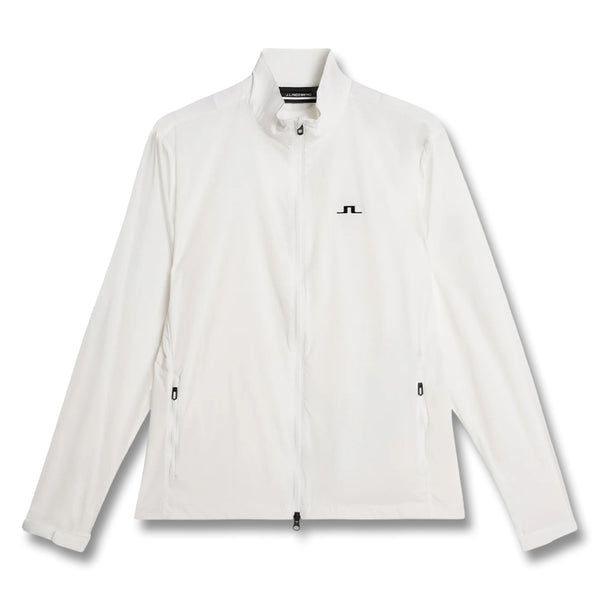 J.Lindeberg Ash Light Packable Golf Jacket White - SS25 Men