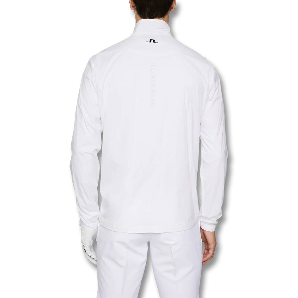 J.Lindeberg Ash Light Packable Golf Jacket White - SS25 Men – Golfio
