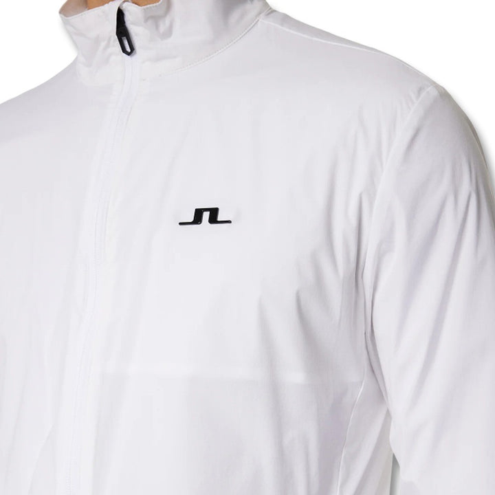J.Lindeberg Ash Light Packable Golf Jacket White - SS25 Men