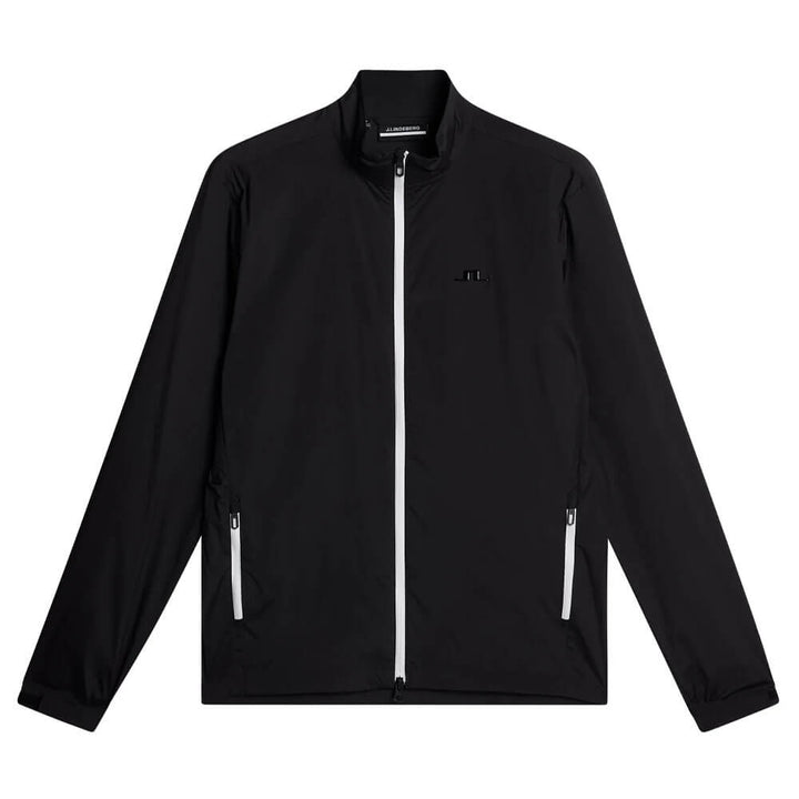 J.Lindeberg Ash Light Packable Golf Jacket Black - SS25 Men