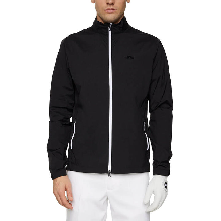 J.Lindeberg Ash Light Packable Golf Jacket Black - SS25 Men