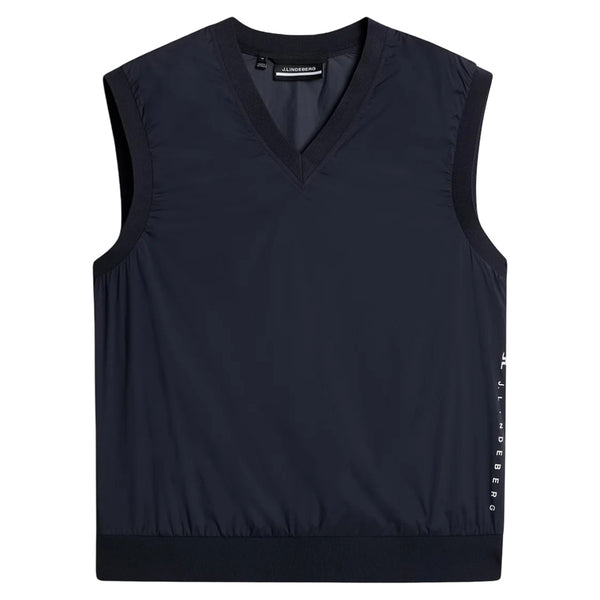 J.Lindeberg Hybrid Windbreaker Golf Vest JL Navy - SS25 Men