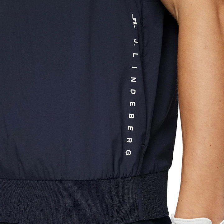 J.Lindeberg Hybrid Windbreaker Golf Vest JL Navy - SS25 Men