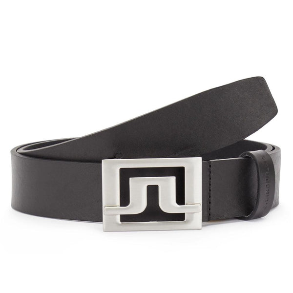 J.Lindeberg Slater Pro Leather Golf Belt Black - SS25 Men