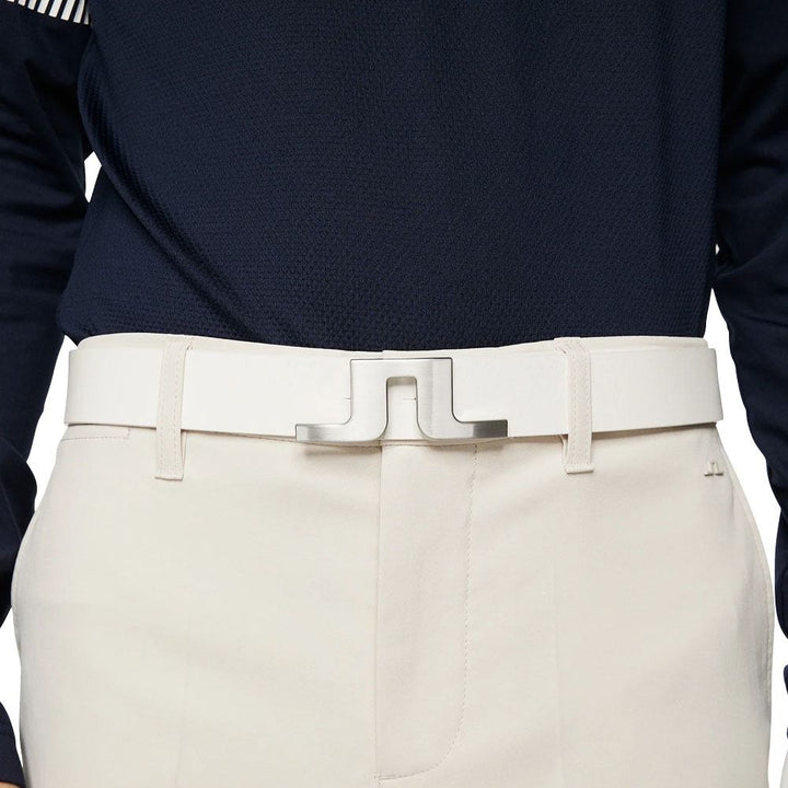 J.Lindeberg Bridger Golf Belt White - SS25 Men