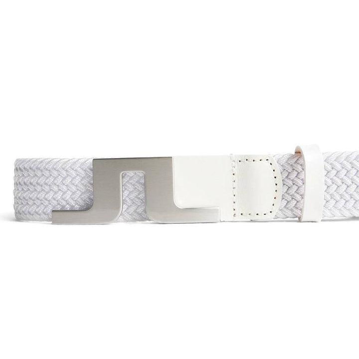 J.Lindeberg Berry Elastic Golf Belt White - SS25 Men