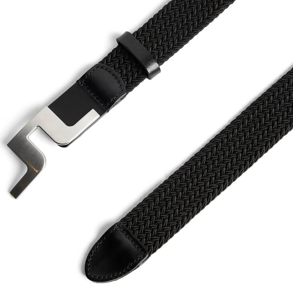 J.Lindeberg Berry Elastic Golf Belt Black - SS25 Men