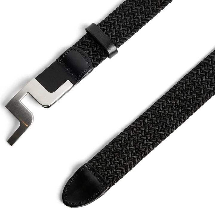 J.Lindeberg Berry Elastic Golf Belt Black - SS25 Men