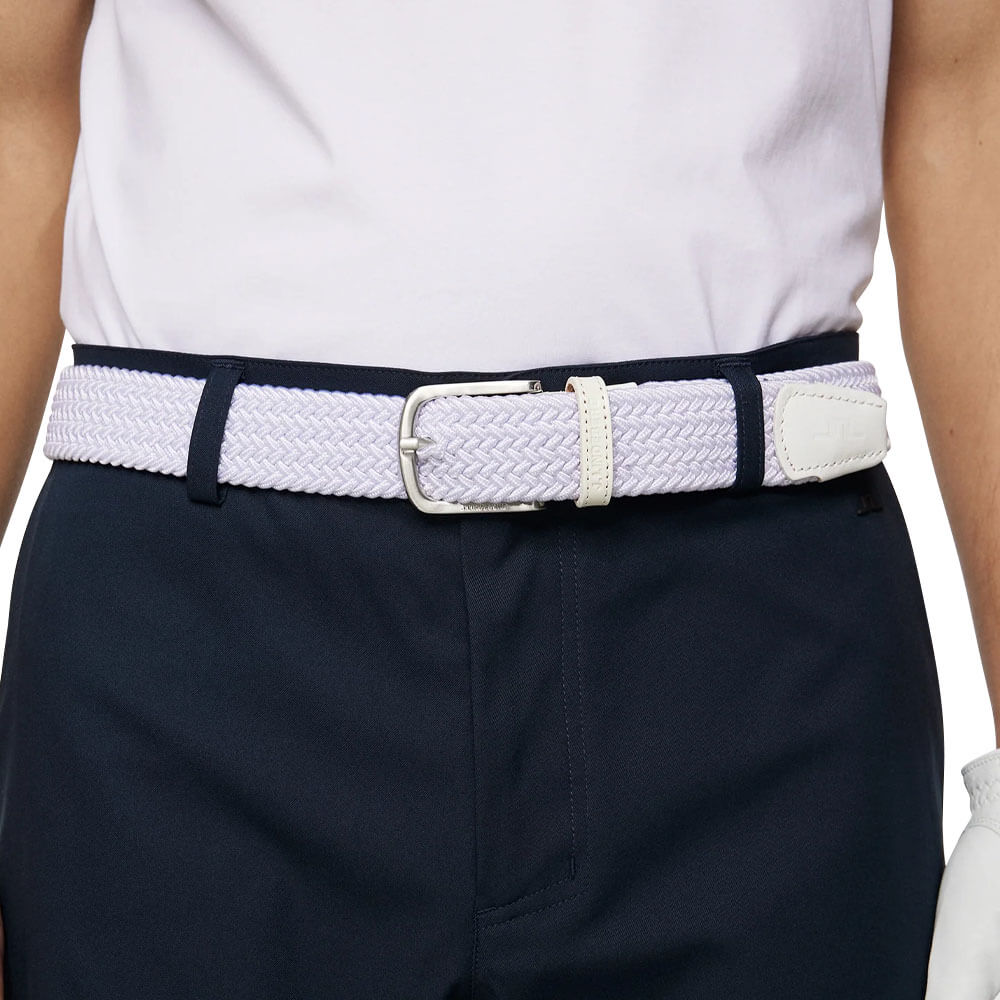 J.Lindeberg Bernhard Golf Belt White - SS25 Men
